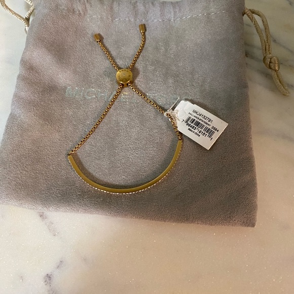 Michael Kors Pavé Slider Bracelet in Rose Gold. NWT - Picture 3 of 5